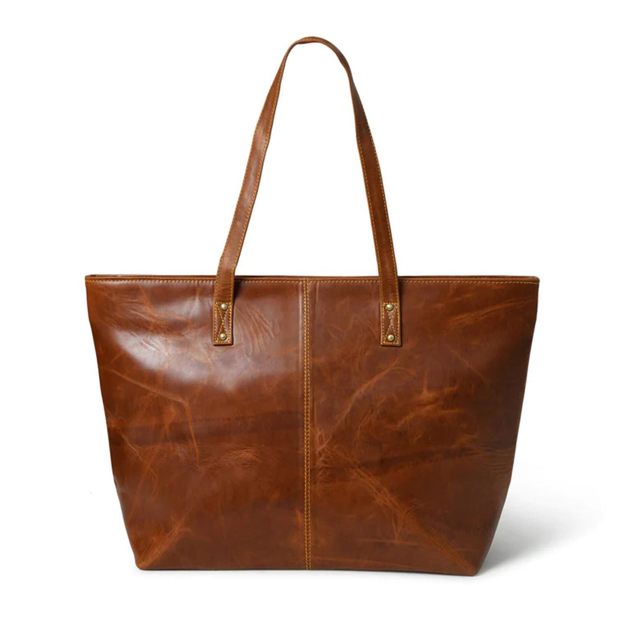 The Kim Women's Leather Tote Bag Cocoa Brown