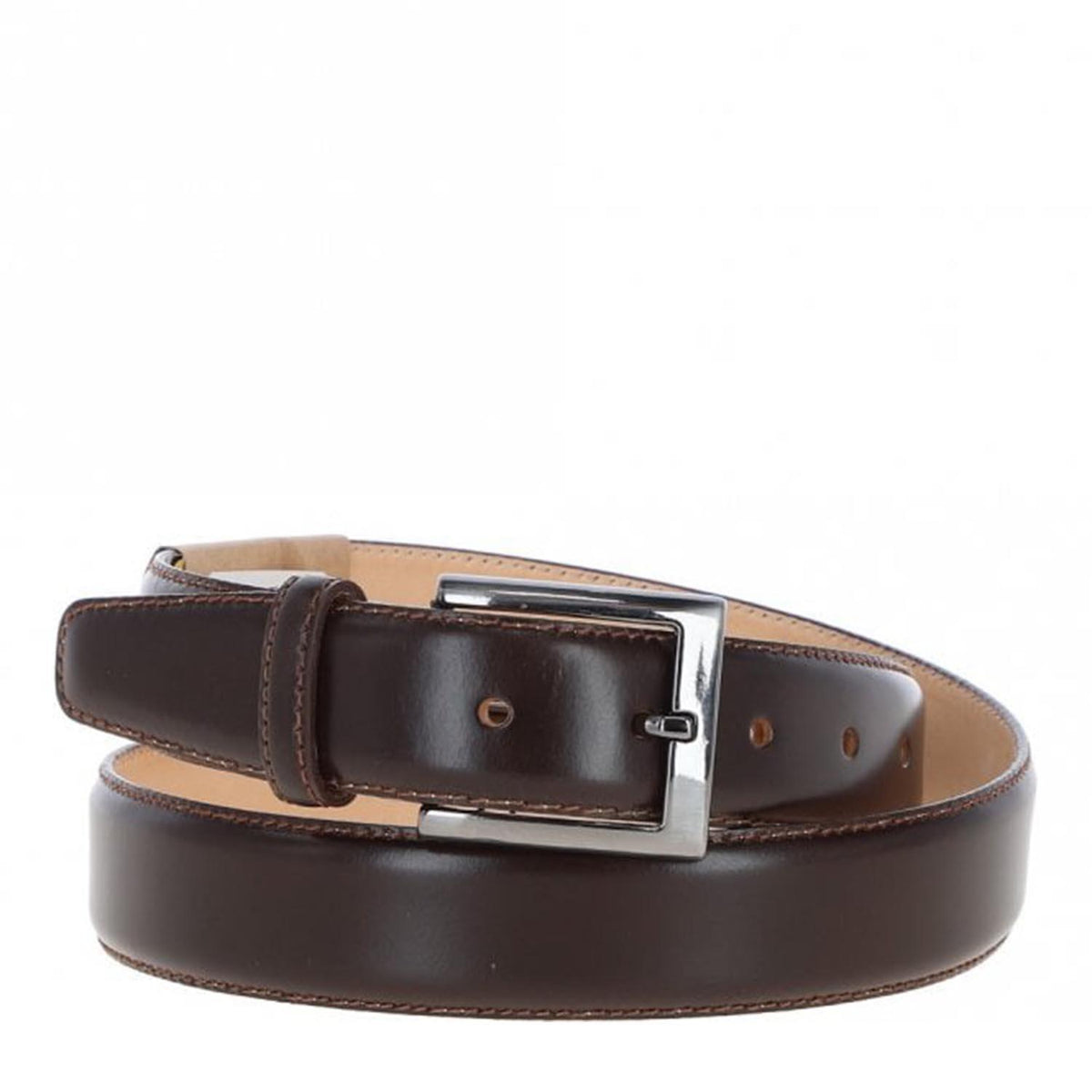 Men's Chino Leather Belt Brown