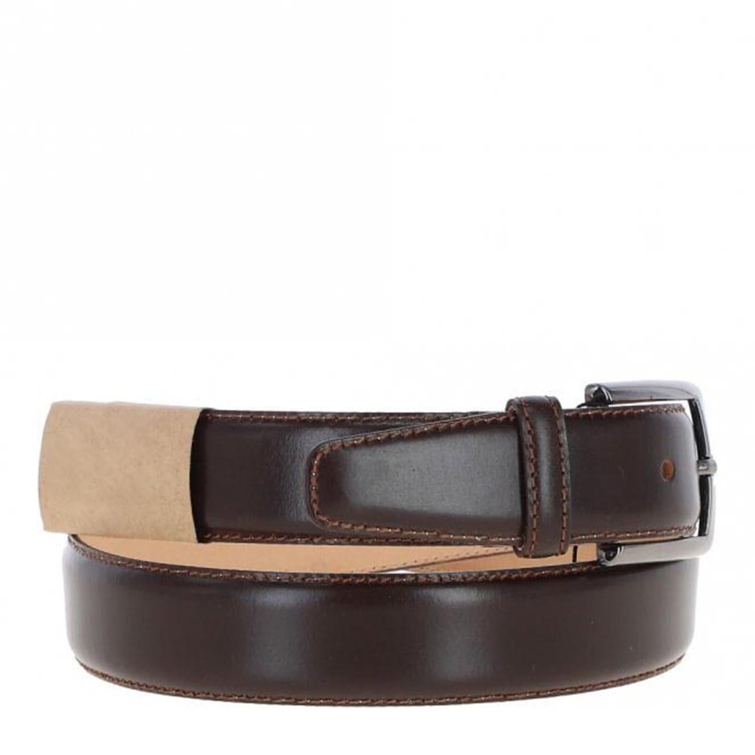 Men's Chino Leather Belt Brown