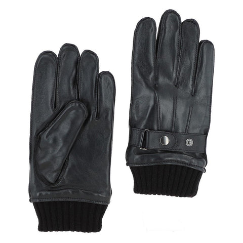Men's Real Leather Gloves Black