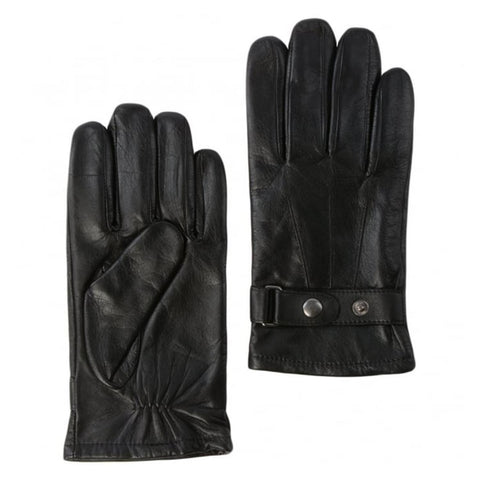 Men's Real Leather Gloves Black