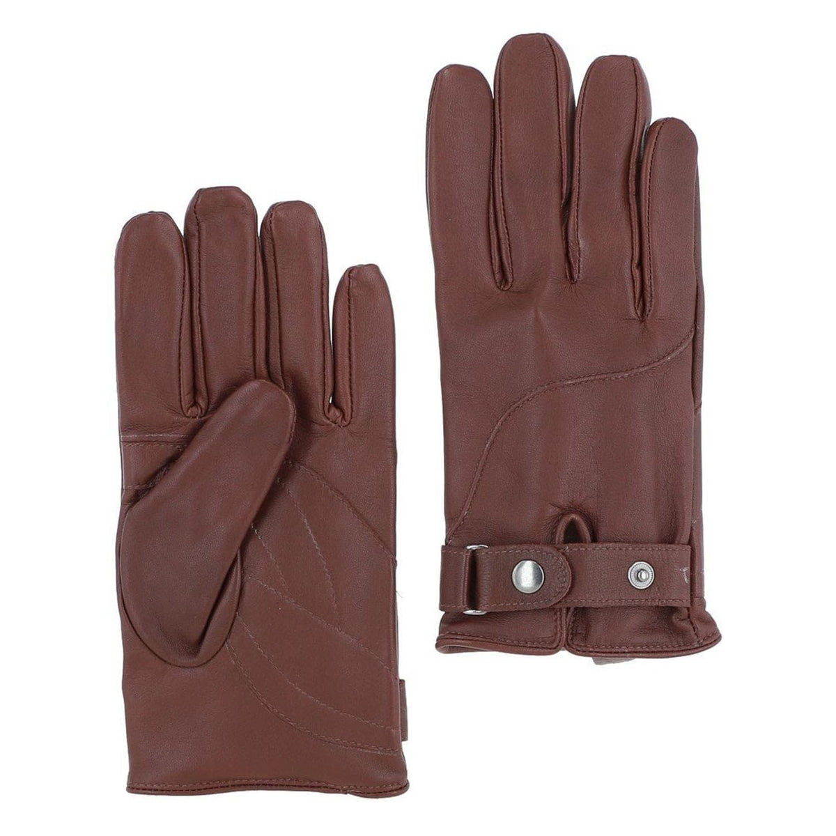 Men's Touch Screen Friendly Leather Gloves Tan